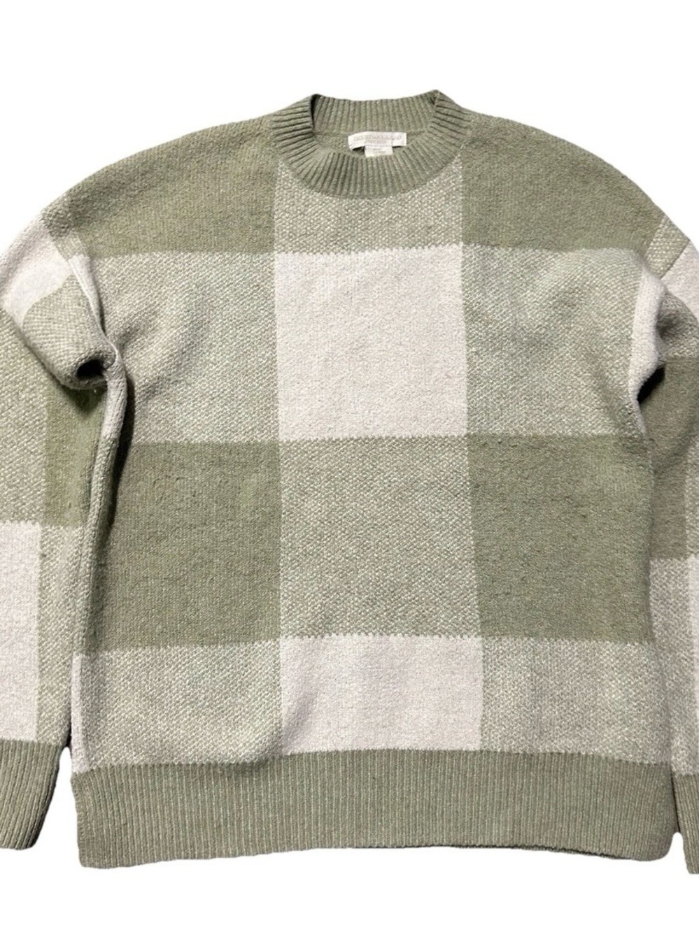 Women’s Christian Siriano Cream Green Sweater Size Medium